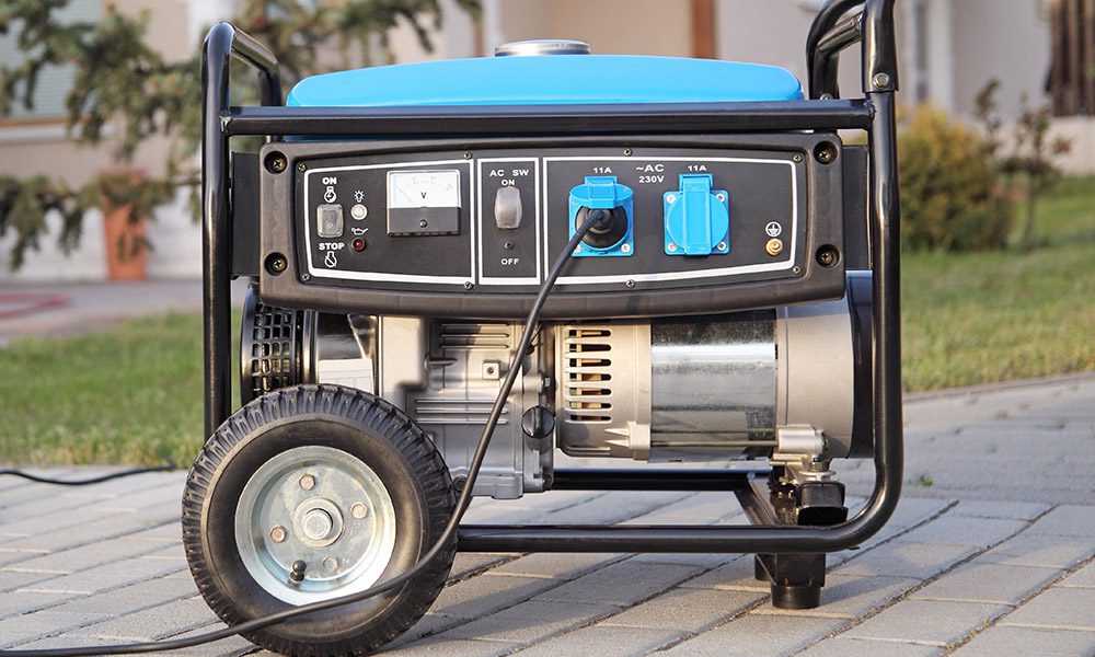 Blog - Portable Generator Safety Tips - Blue Generator Sitting Outside