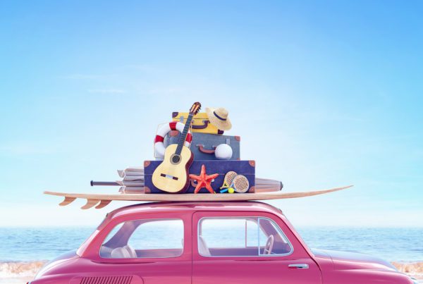 Keep Summer Travels Safe Blog - Things Packed On Top Of Car