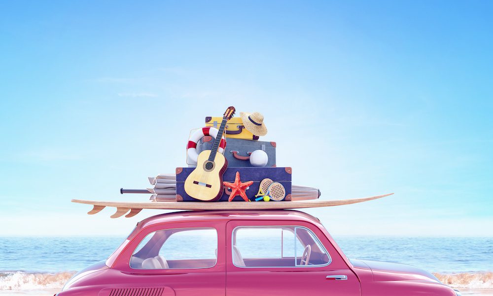 Keep Summer Travels Safe Blog - Things Packed On Top Of Car